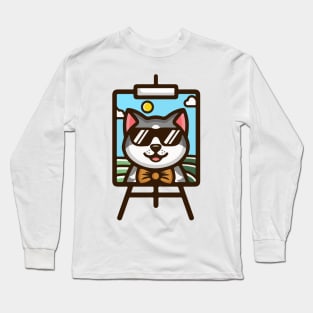 Cat art Long Sleeve T-Shirt